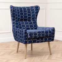 Oswald Woven Jacquard Velvet Chair