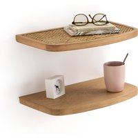 Set of 2 Buisseau Bedside Wall Shelves