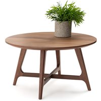 Larsen Small Round Walnut Coffee Table