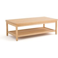 Gabin Pine & Cane Double Level Coffee Table