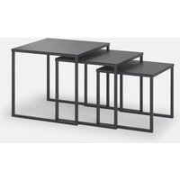 Hiba Set of 3 Steel Nesting Coffee Tables