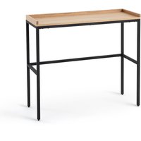 Volga Oak & Metal Console