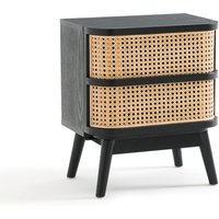 Laora Cane Bedside Table with 1 Drawer