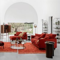 Sybil Tempered Glass Round Coffee Table