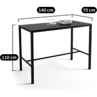 Choe Perforated Metal High Bar Table