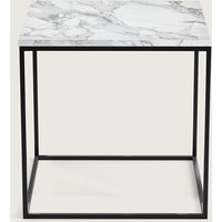 Mahaut Black Metal & Marble Side Table