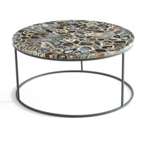 Anaximène Agate and Metal Coffee Table