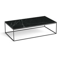 Mahaut Black Metal & Marble Rectangular Coffee Table