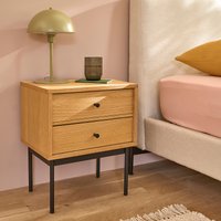 Nyjo Bedside Table with 2 Reversible Drawers