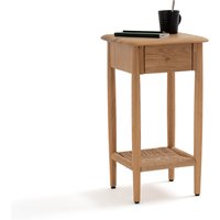 Malora Solid Oak & Weaving Bedside Table