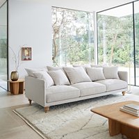 Iloss Small Curved Solid Oak Coffee Table