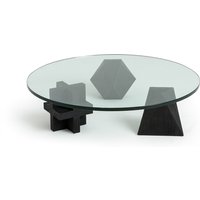 Bruli Polyhedral Tempered Glass Coffee Table