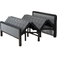 *Folding Bed Double Home Simple Rental House Noon Break Bed Office Single Nap Hard-Based  Bedroom
