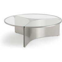 Gira Large Glass and Metal Coffee Table