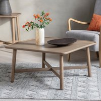 Kargil Scandi Distressed Oak Square Coffee Table