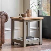 Ende Shaker-Style Oak Side Table