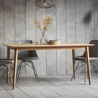 Dhule Herringbone Oak Dining Table (Seats 6)