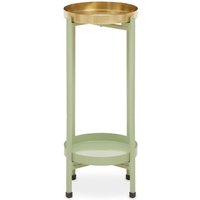 Pastel Metal Two-Tier Plant Stand