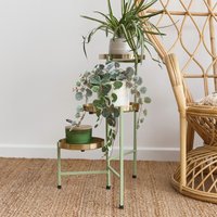 Pastel Metal Three-Tier Plant Stand