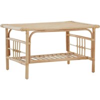 Decorative Rattan 2-tier Coffee Table