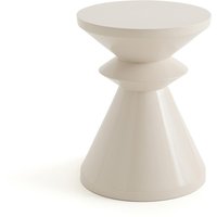Alban Glossy Finish Mango Wood Side Table