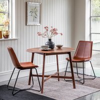 Murwara Round Walnut Dining Table