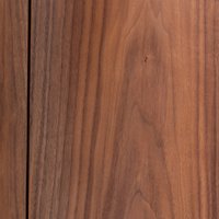 Aslen Walnut/Leather Bedside Table