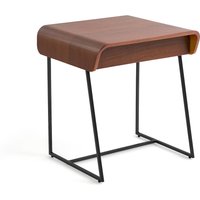 Bardi Walnut Bedside Table with Drawer, designed by E. Gallina