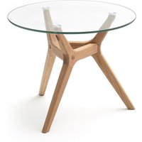 Maricielo Oak & Glass Coffee Table