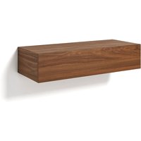 Vesper Solid Walnut 1-Drawer Floating Bedside Table