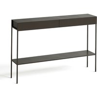 Fébée Aged Effect Metal Two-Tier Console