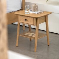 Hale Natural Oak 1 Drawer Bedside