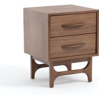Larsen Vintage Walnut 2-Drawer Bedside Table