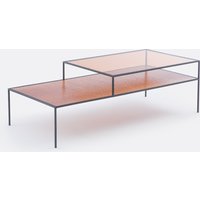 Erita Glass Double Top Coffee Table