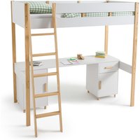 Stoki High Sleeper Bed with Desk