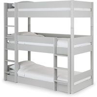 Triple Pine Wood Bunk Bed