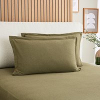 Elements Cotton Jersey Plain Oxford Pillowcase​