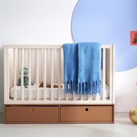 Bloky Pine Cot with Drawers