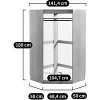 Build Corner Wardrobe Module