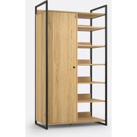 Hiba Modular Wardrobe with 1 Door & 6 Shelves