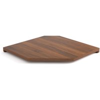 Johanez Walnut Veneer Corner Shelf