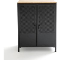 Agama Metal & Oak 2-Door Cabinet
