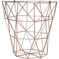 Copper Finish Storage Basket
