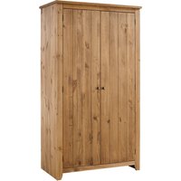 2 Door Pine Wardrobe