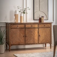 Hayes Vintage Inlaid Wood Large Sideboard