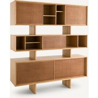 Propono Oak and Leather Dresser