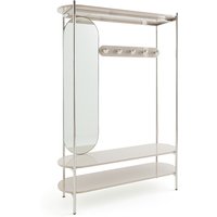 Marlow Steel and MDF Hallway Dresser with Mirror