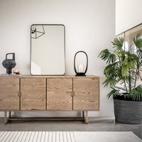 Fallon Smoked Oak 4 Door Sideboard