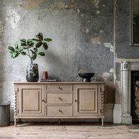 Ames Oak Sideboard with Pompom Legs
