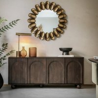 Akron Arch Large Mango Wood Sideboard with Ball Feet
